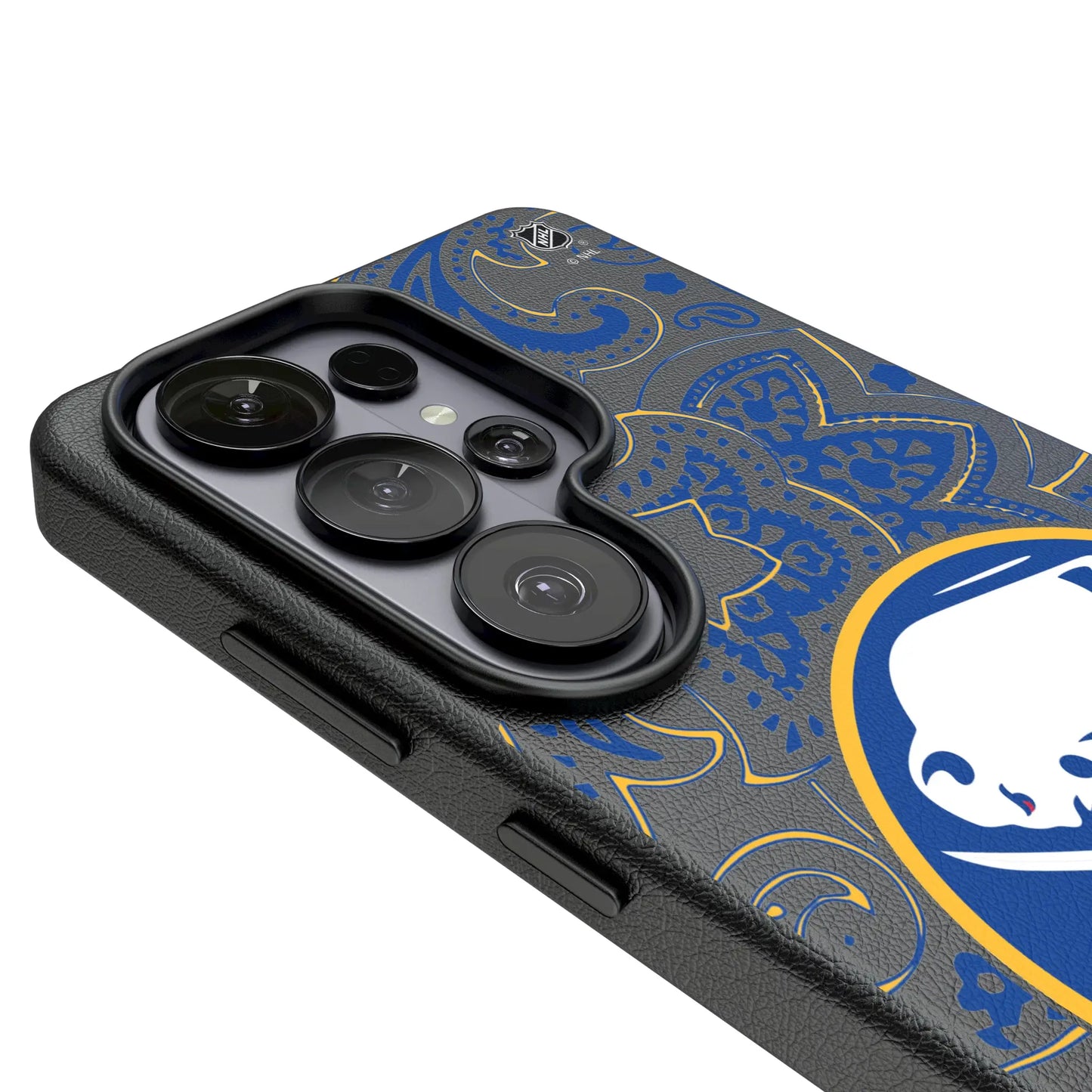 Buffalo Sabres Paisley MagSafe Compatible Phone Case for Samsung Galaxy