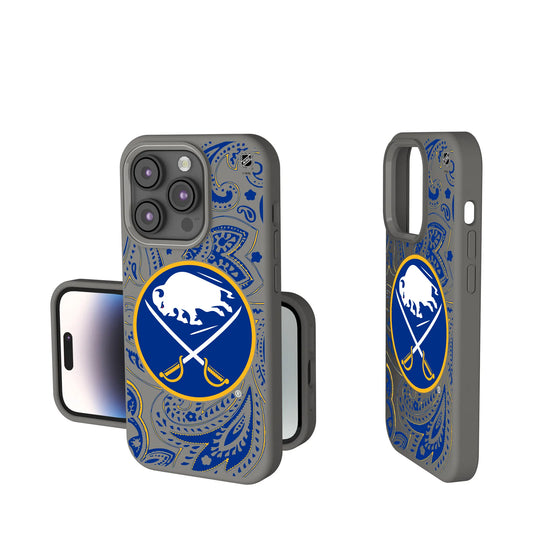 Buffalo Sabres Paisley Soft Touch Phone Case for Apple iPhone