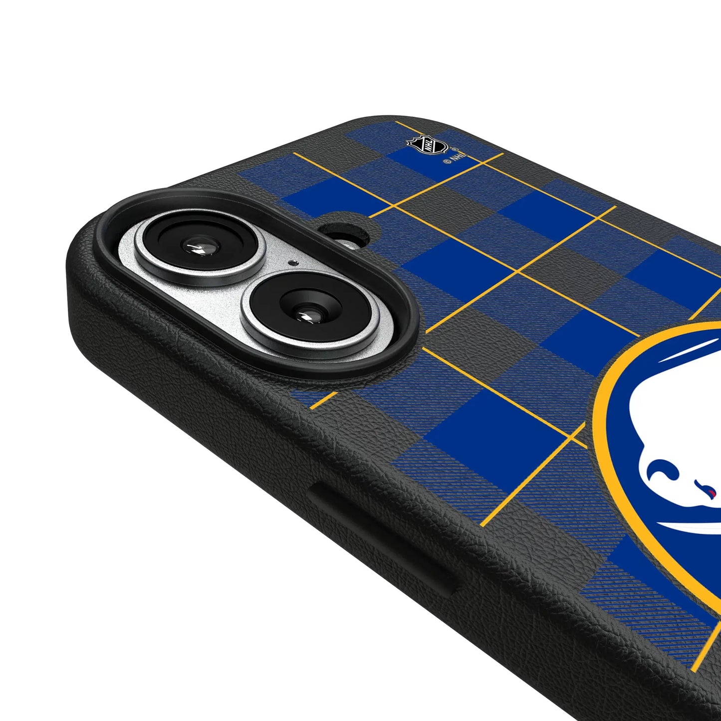 Buffalo Sabres Plaid MagSafe Compatible Phone Case for Apple iPhone