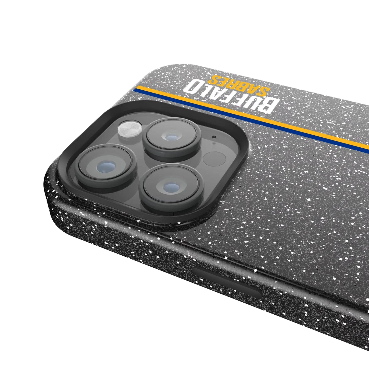 Buffalo Sabres Sidebar Black Bling Phone Case for Apple iPhone