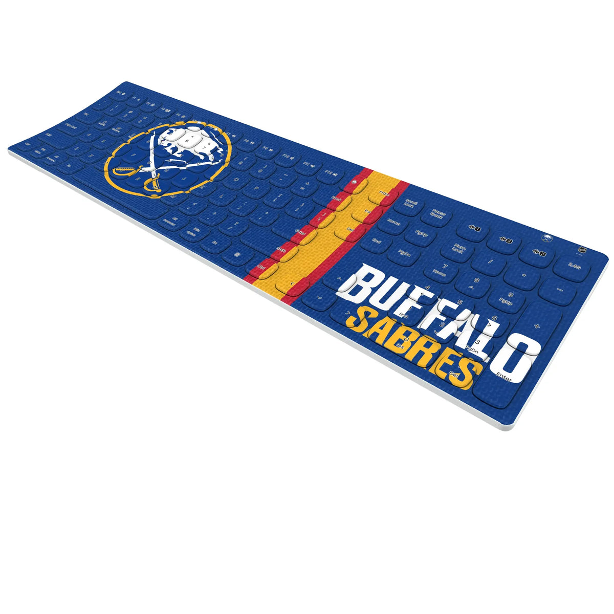 Buffalo Sabres Stripe Curved Wireless Keyboard