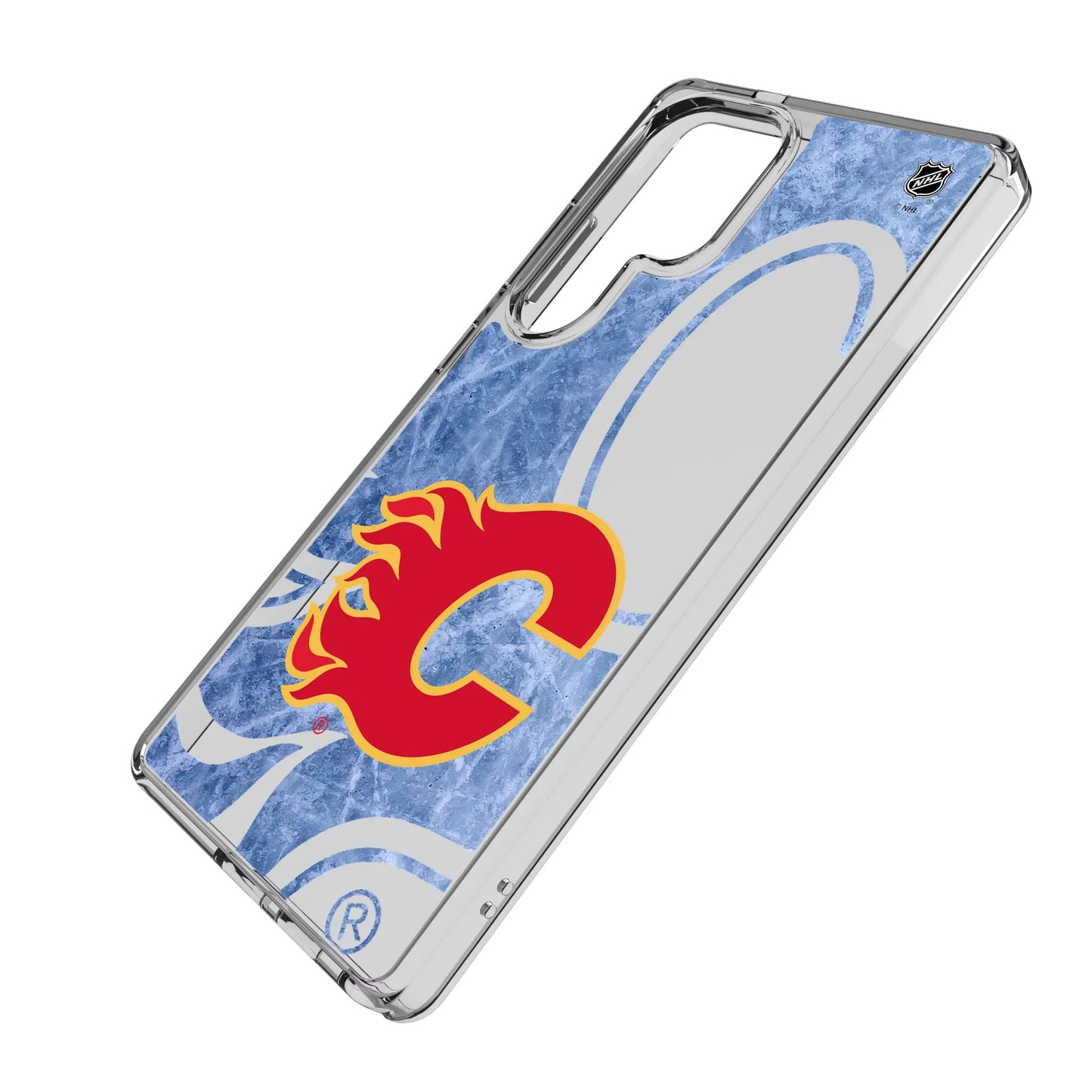 Calgary Flames Ice Tilt Clear Phone Case for Samsung Galaxy