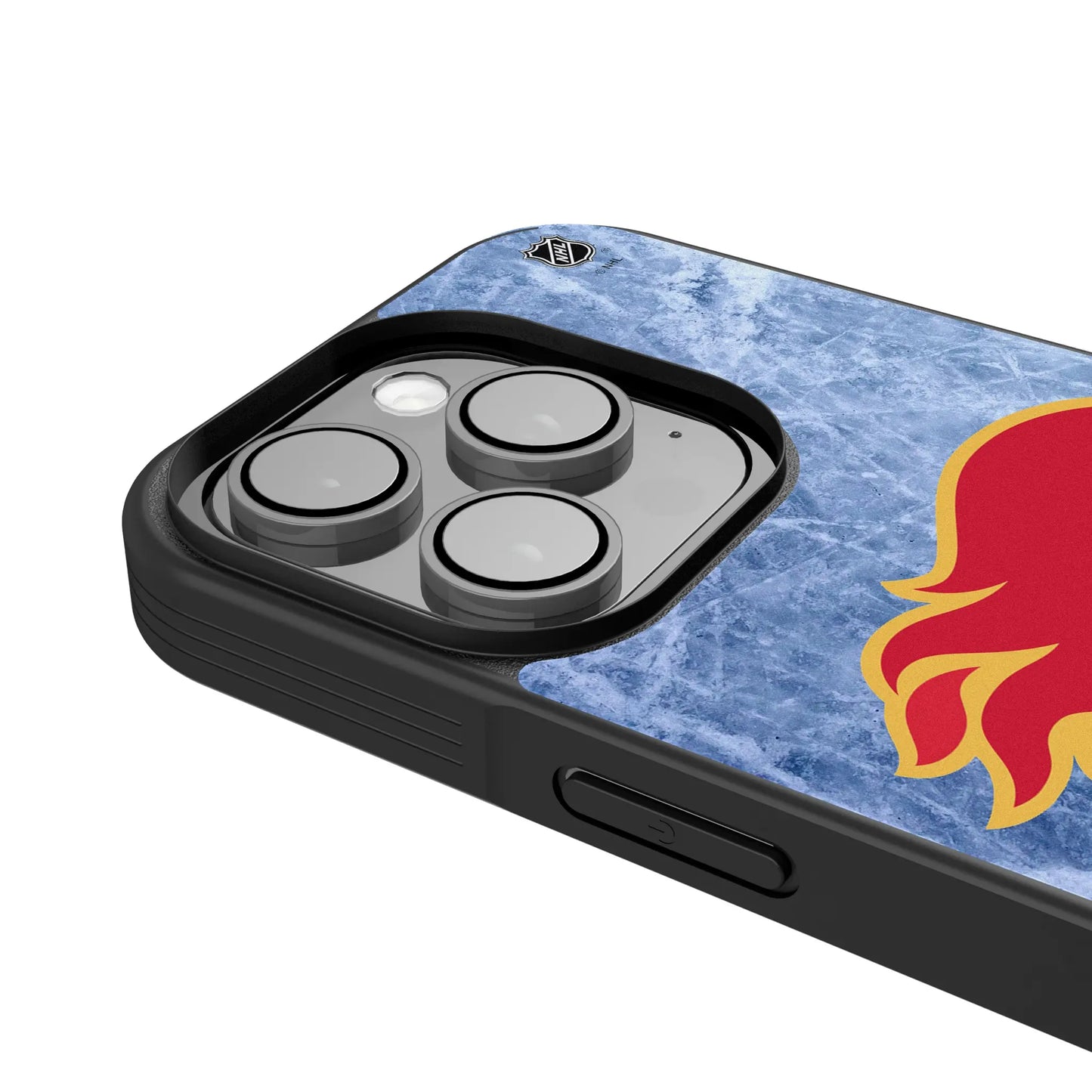 Calgary Flames Ice Wordmark Bump Phone Case for Apple iPhone
