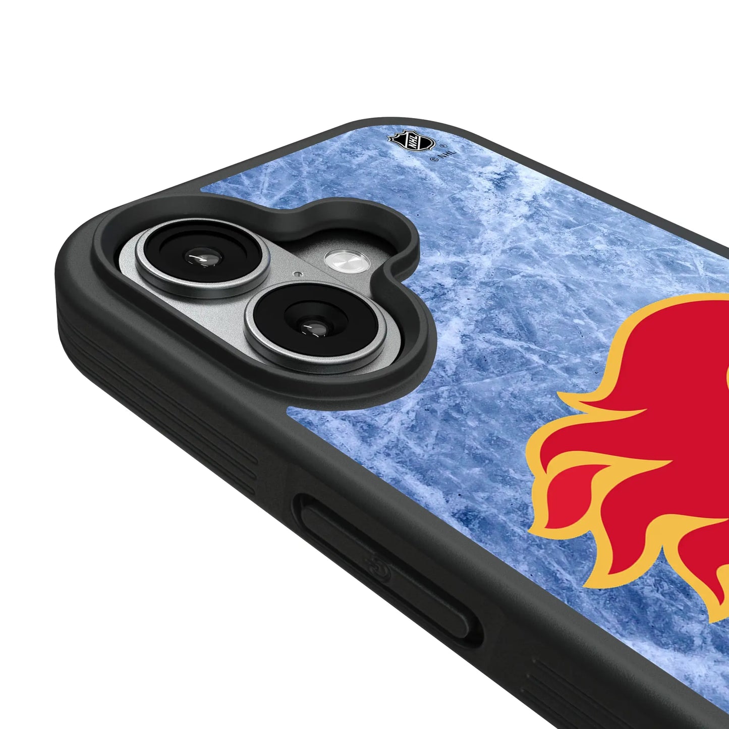 Calgary Flames Ice Wordmark Bump Phone Case for Apple iPhone