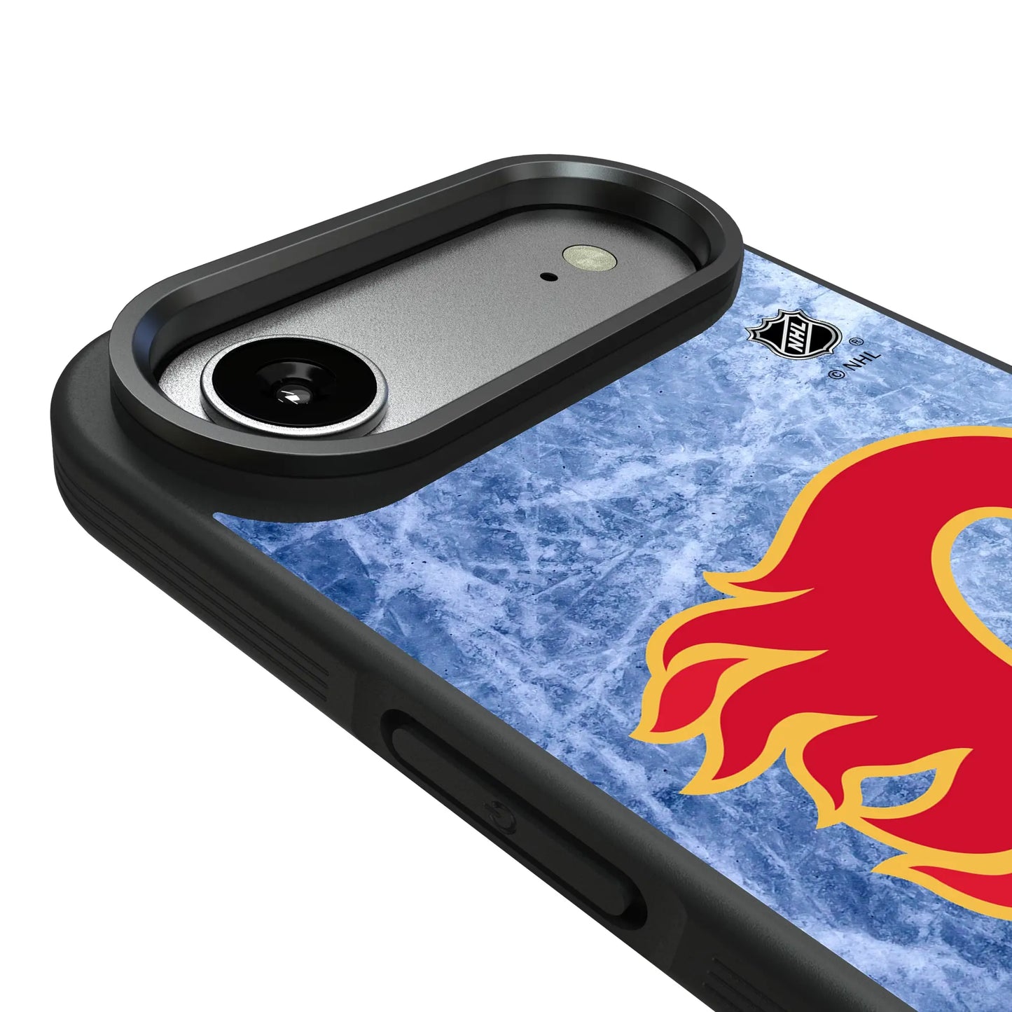 Calgary Flames Ice Wordmark Bump Phone Case for Apple iPhone