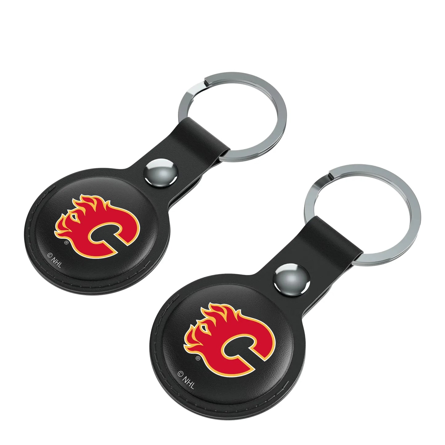 Calgary Flames Insignia Black Airtag Holder 2-Pack