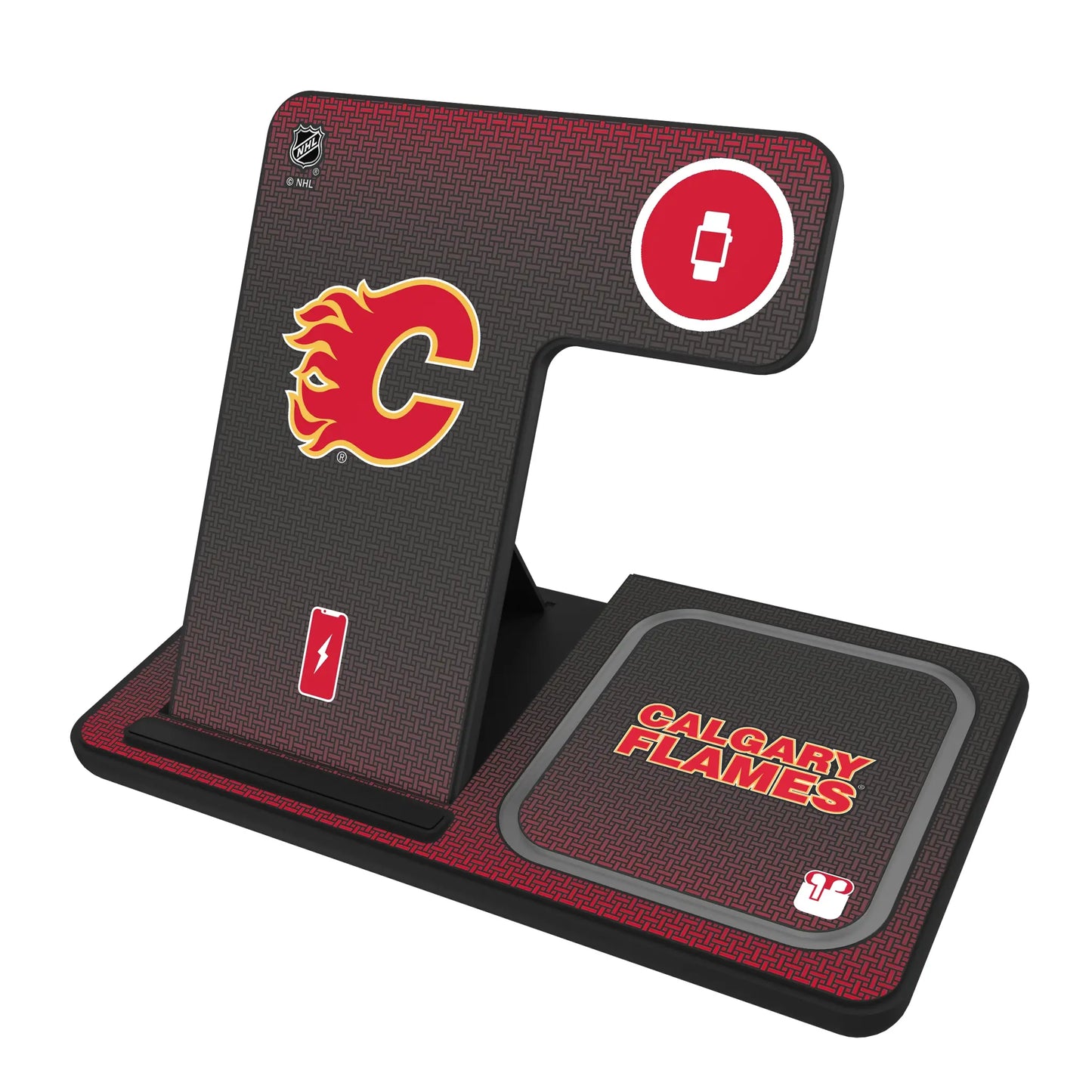 Calgary Flames Linen 3 in 1 Charging Station