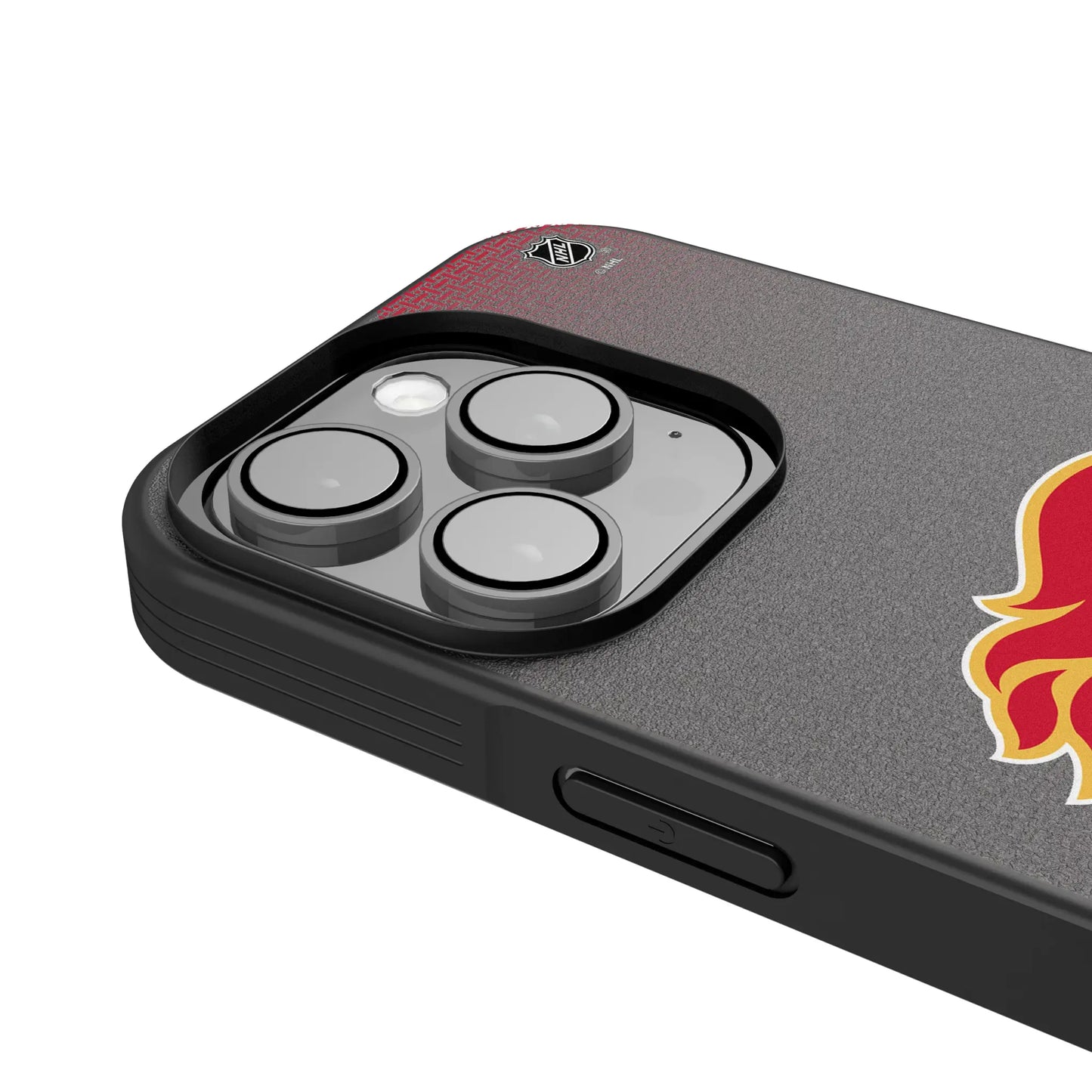 Calgary Flames Linen Bump Phone Case for Apple iPhone