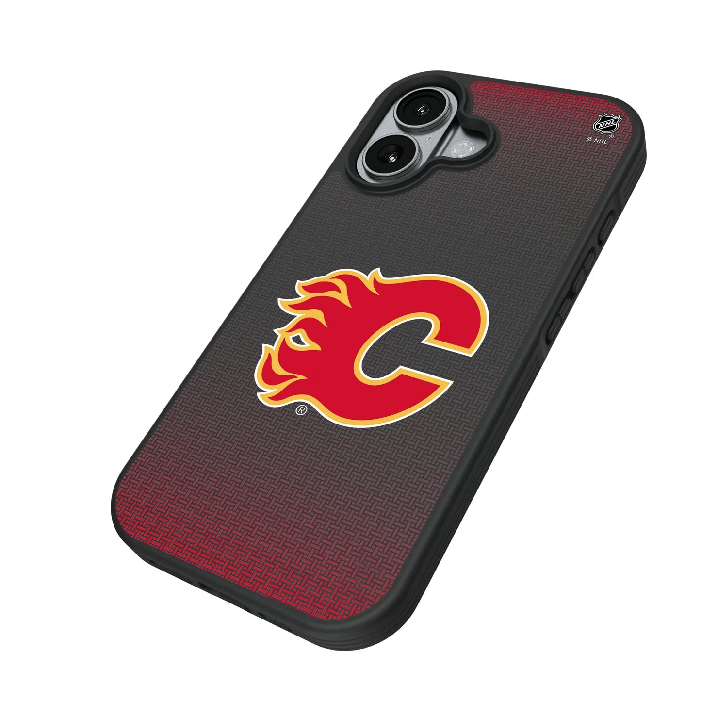Calgary Flames Linen Bump Phone Case for Apple iPhone