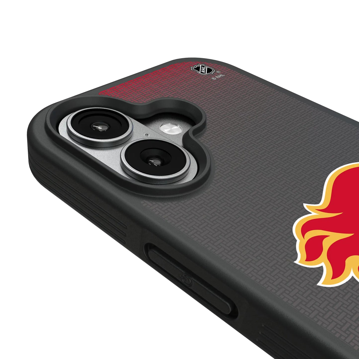 Calgary Flames Linen Bump Phone Case for Apple iPhone