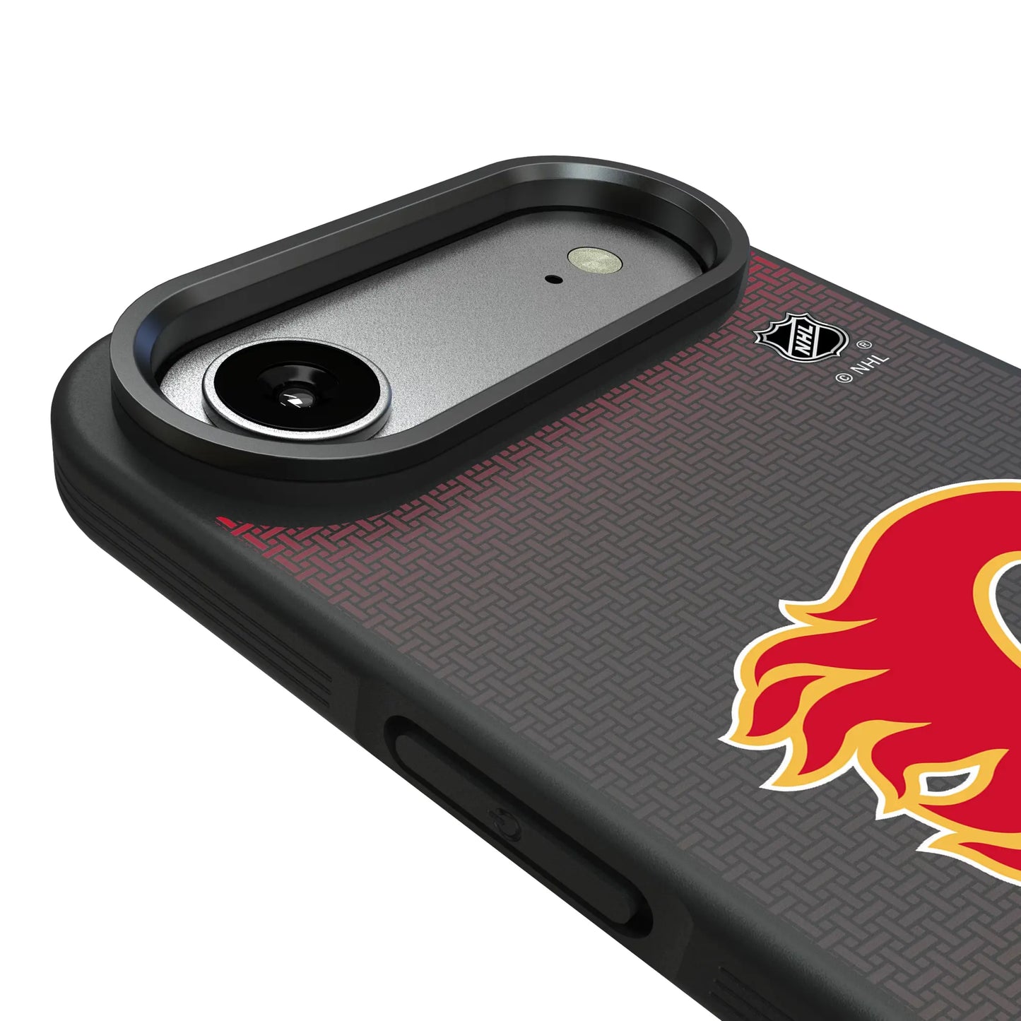 Calgary Flames Linen Bump Phone Case for Apple iPhone