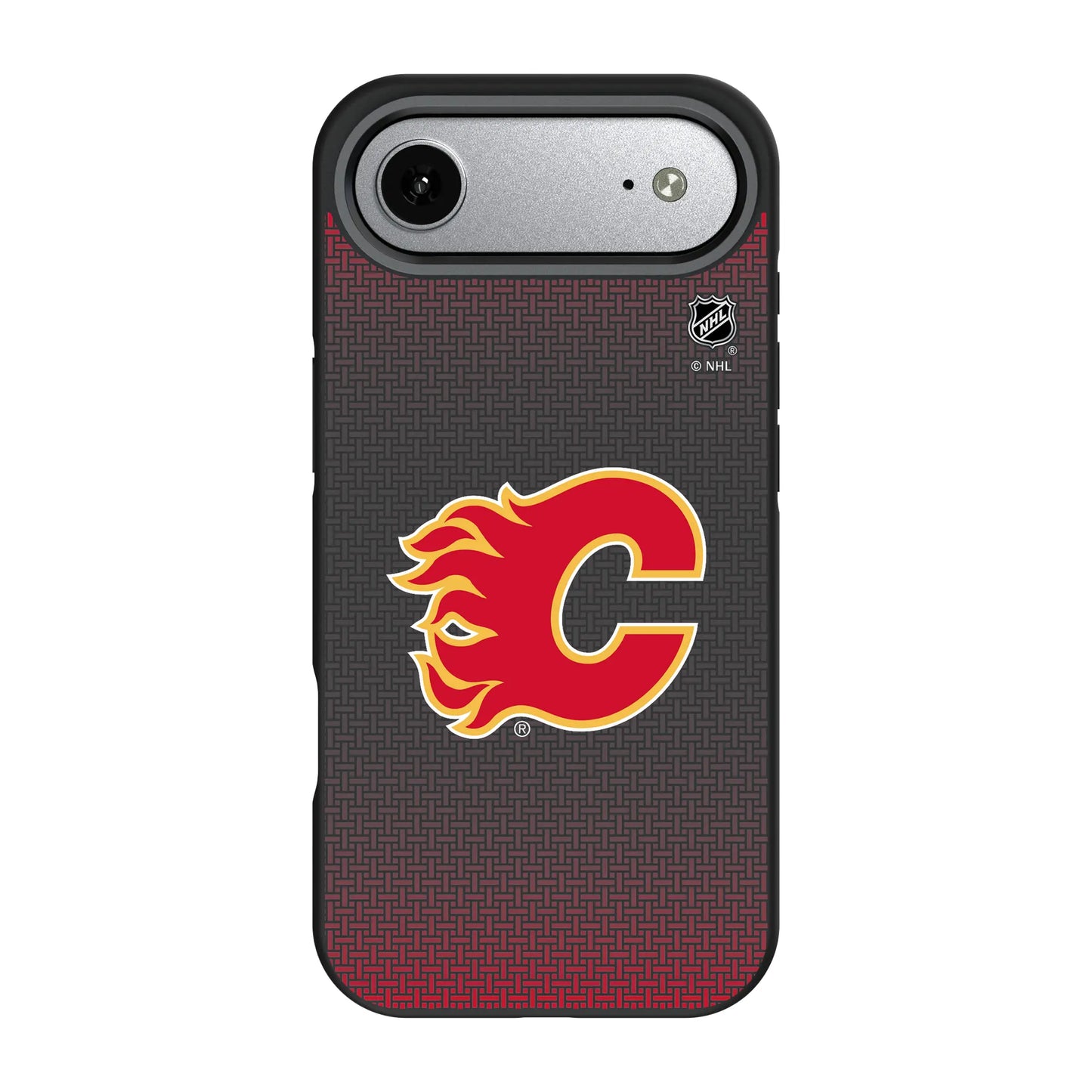 Calgary Flames Linen Bump Phone Case for Apple iPhone