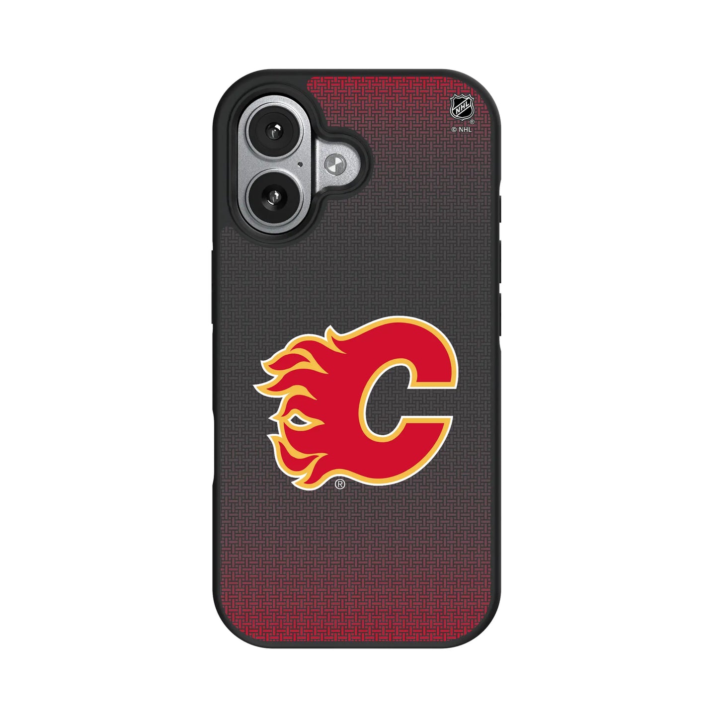 Calgary Flames Linen Bump Phone Case for Apple iPhone
