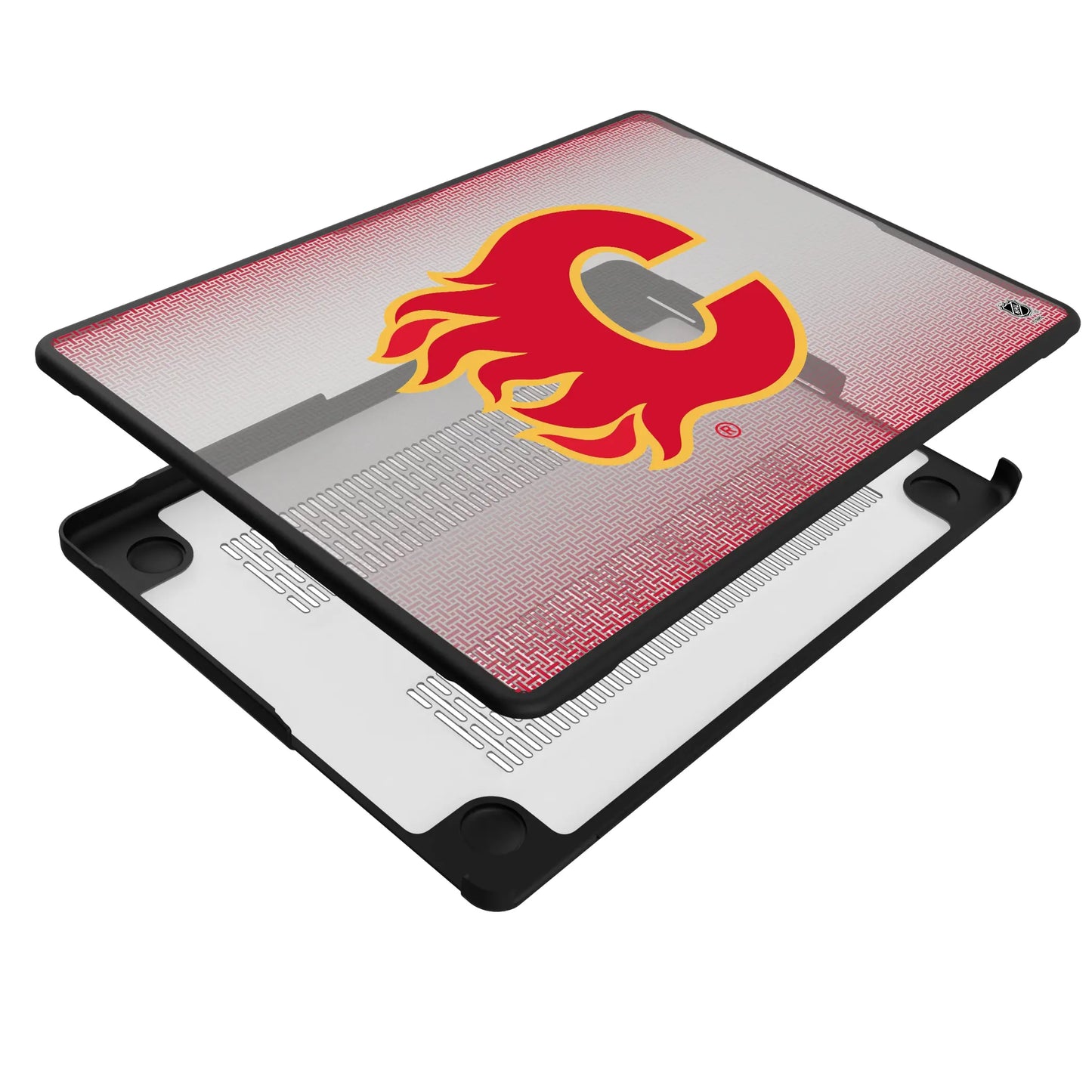 Calgary Flames Linen Laptop Case for Apple MacBook