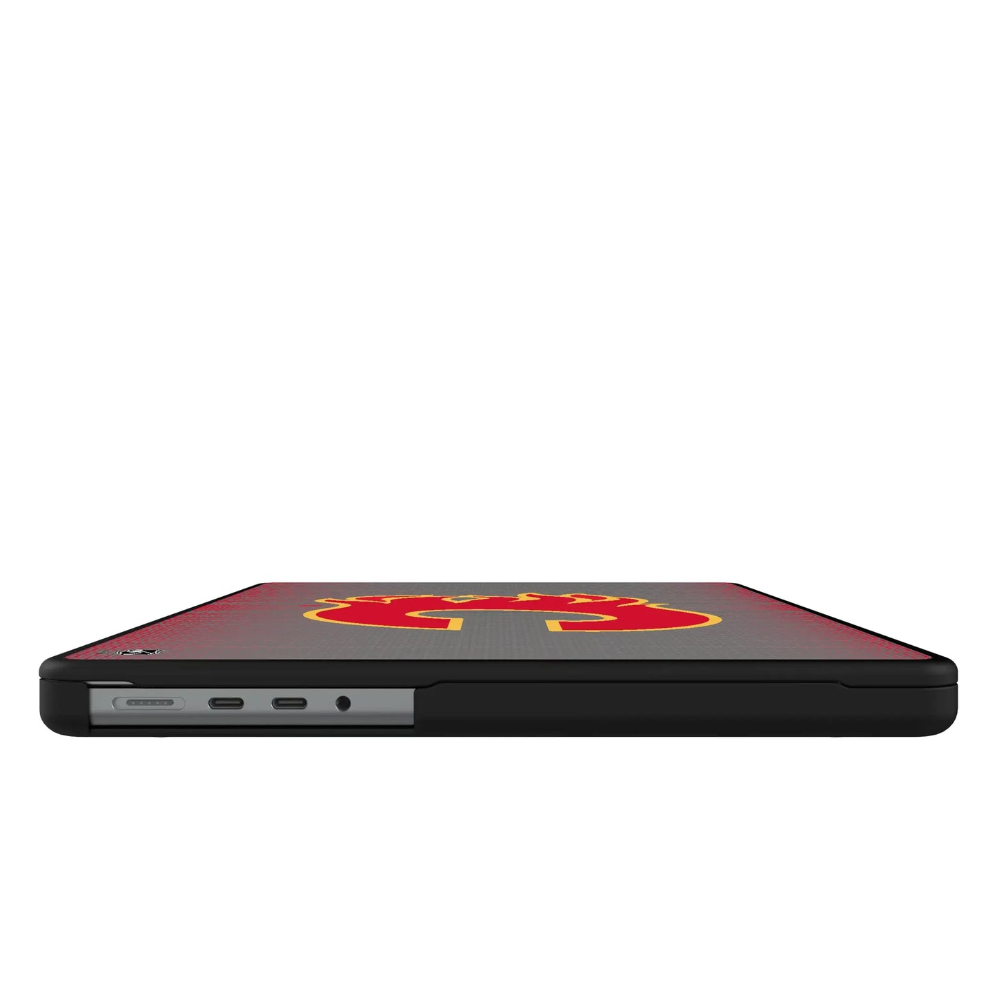 Calgary Flames Linen Laptop Case for Apple MacBook