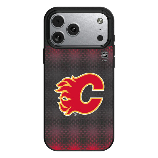 Calgary Flames Linen MagSafe Compatible Phone Case for Apple iPhone