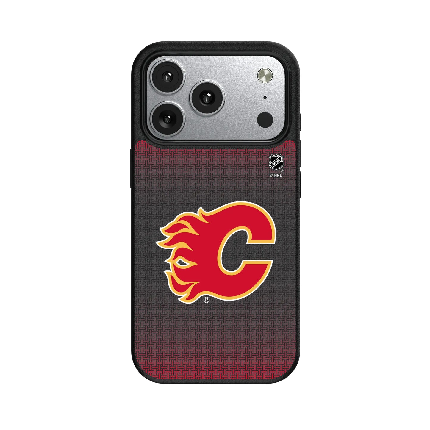 Calgary Flames Linen MagSafe Compatible Phone Case for Apple iPhone