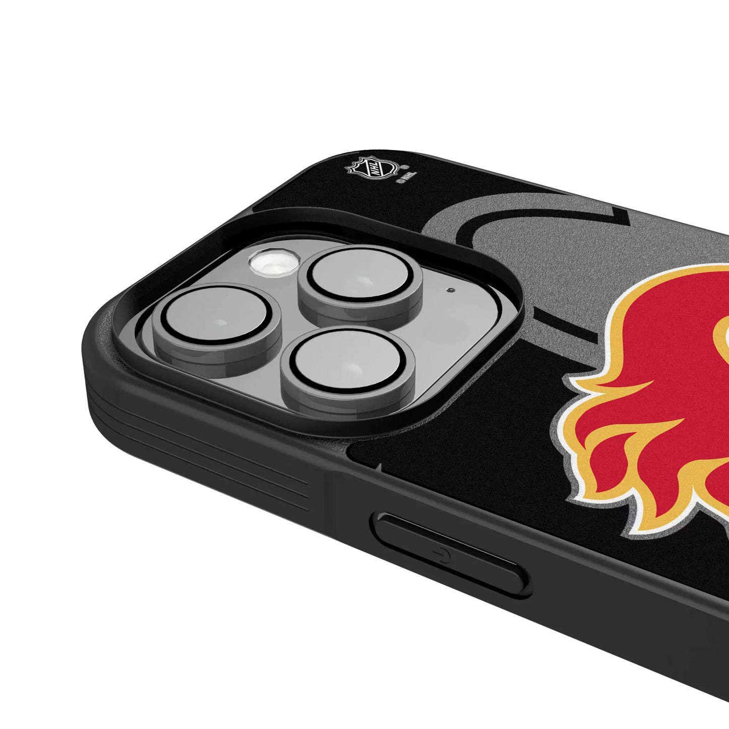 Calgary Flames Monocolor Tilt Bump Phone Case for Apple iPhone