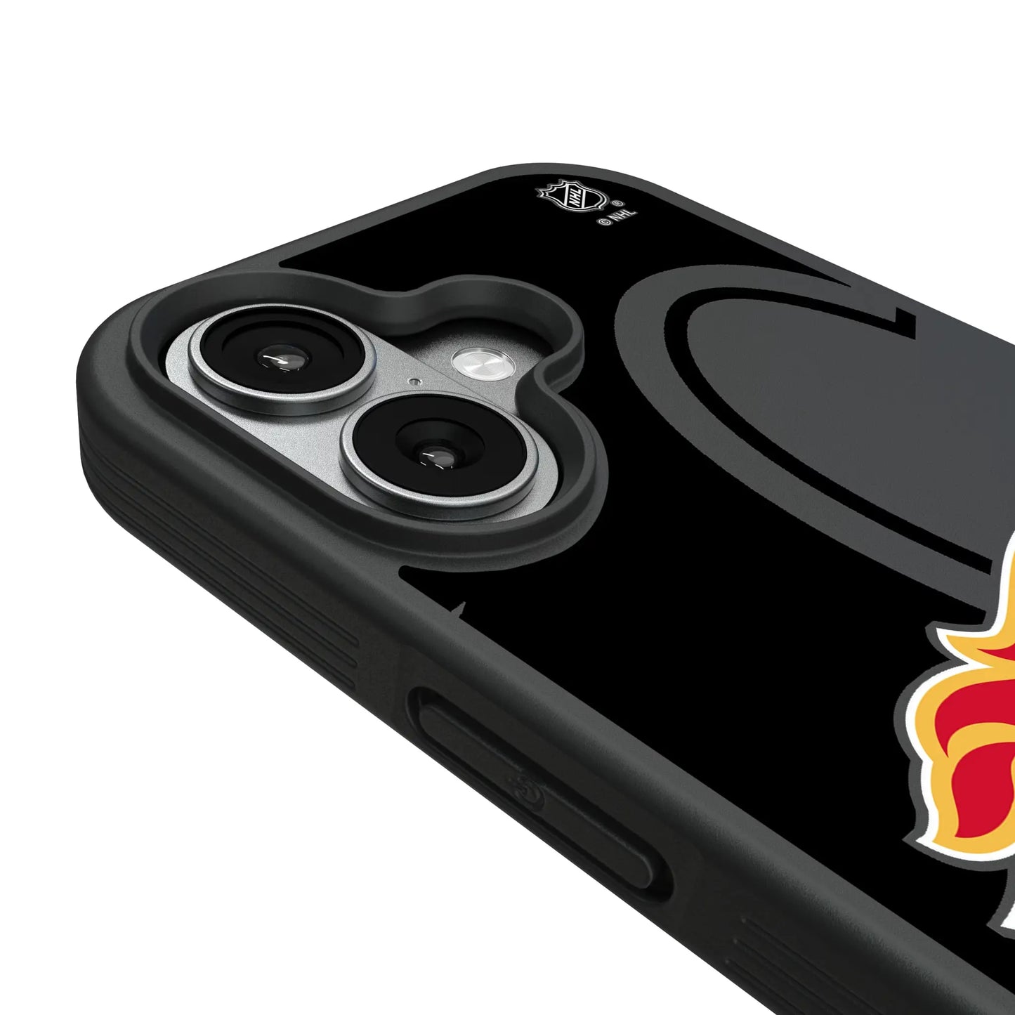 Calgary Flames Monocolor Tilt Bump Phone Case for Apple iPhone
