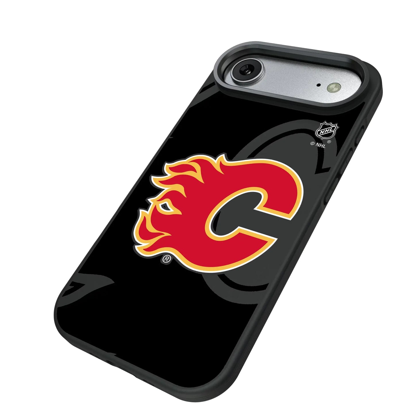 Calgary Flames Monocolor Tilt Bump Phone Case for Apple iPhone