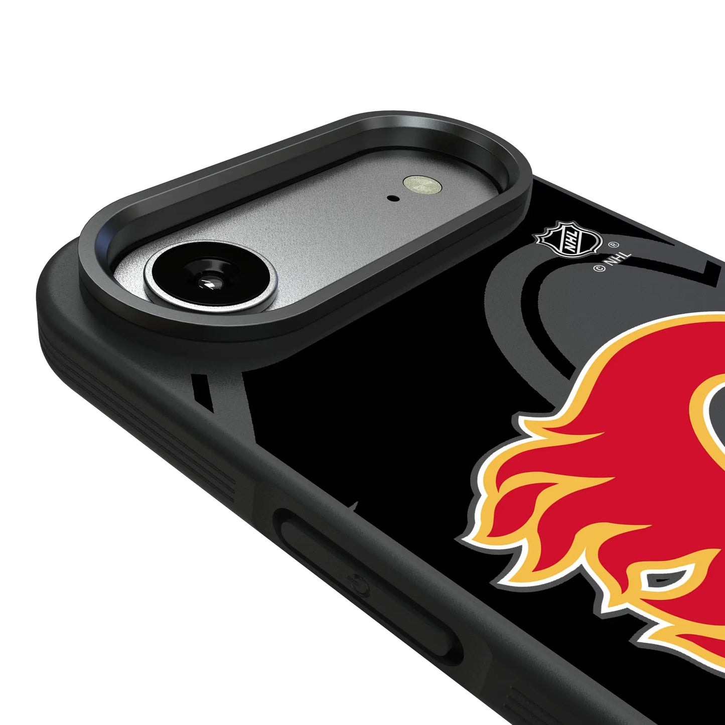 Calgary Flames Monocolor Tilt Bump Phone Case for Apple iPhone