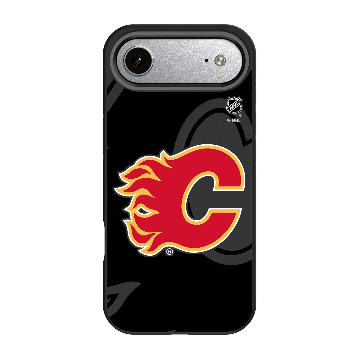 Calgary Flames Monocolor Tilt Bump Phone Case for Apple iPhone