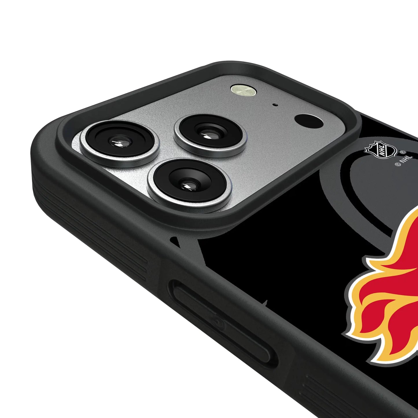 Calgary Flames Monocolor Tilt Bump Phone Case for Apple iPhone