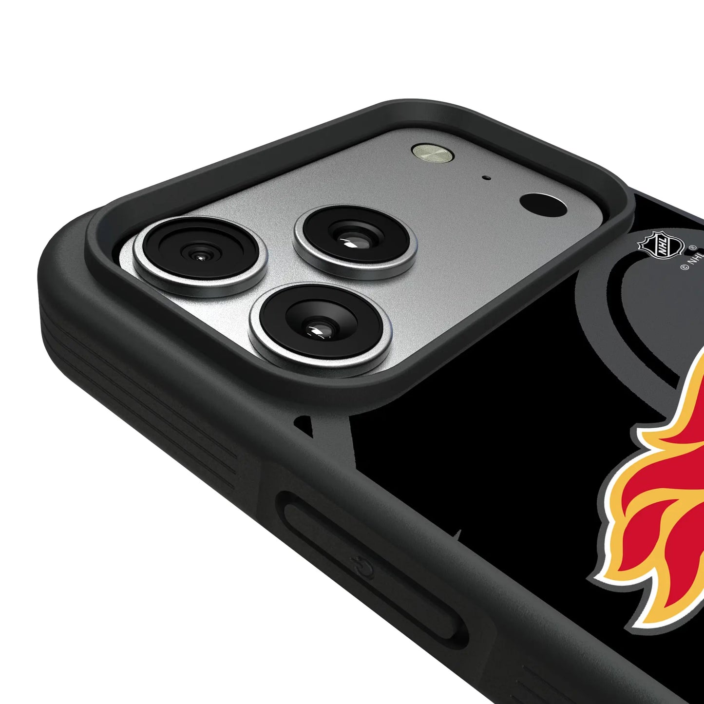 Calgary Flames Monocolor Tilt Bump Phone Case for Apple iPhone