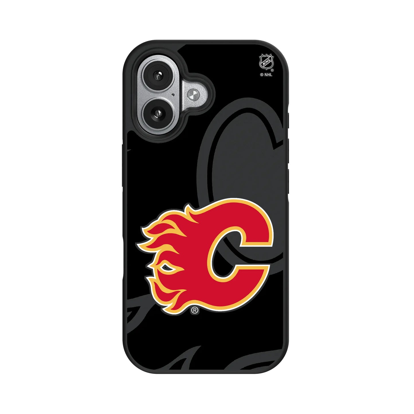 Calgary Flames Monocolor Tilt Bump Phone Case for Apple iPhone