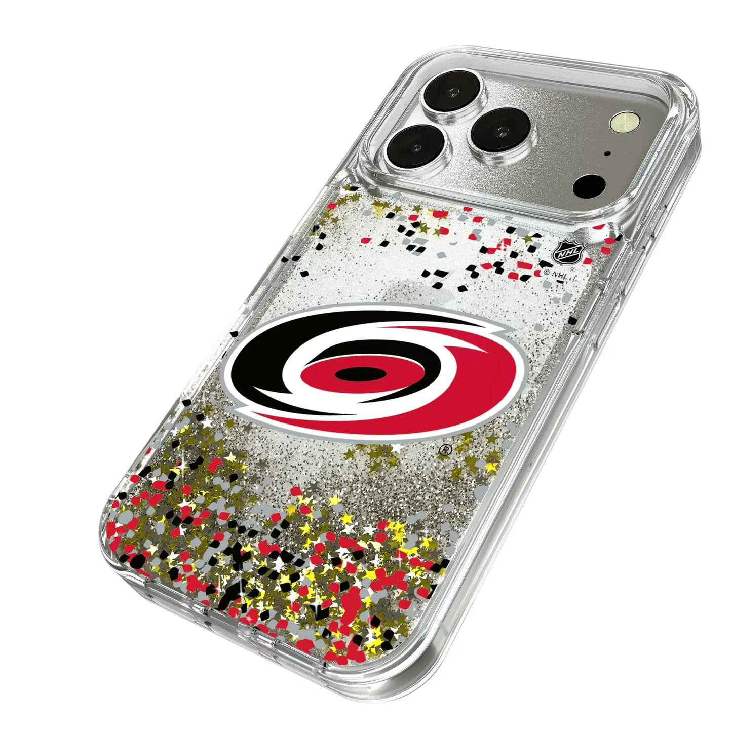 Carolina Hurricanes Confetti Glitter Phone Case for Apple iPhone