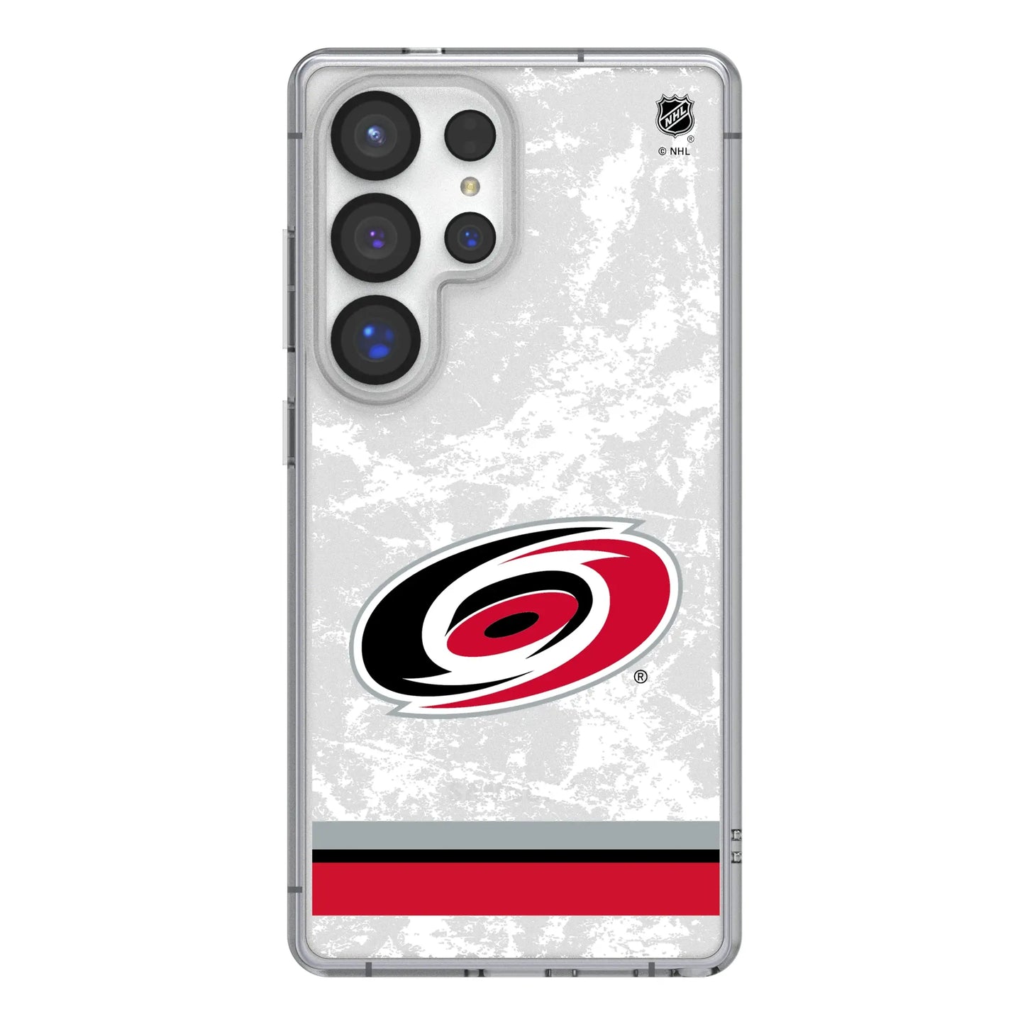 Carolina Hurricanes Ice Stripe Clear Phone Case for Samsung Galaxy