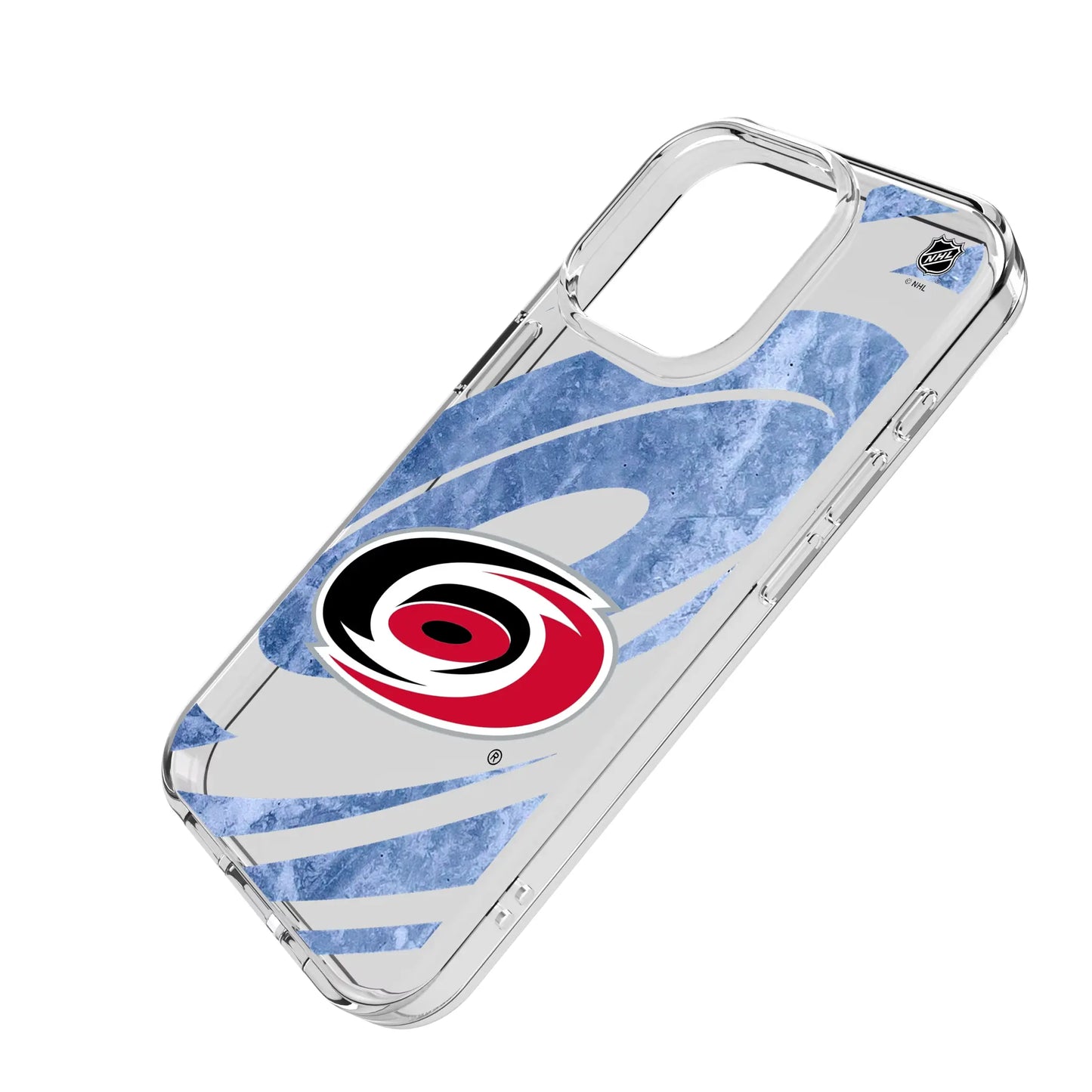 Carolina Hurricanes Ice Tilt Clear Phone Case for Apple iPhone