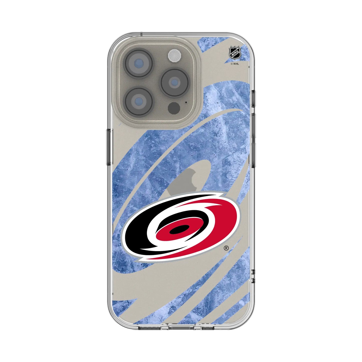 Carolina Hurricanes Ice Tilt Clear Phone Case for Apple iPhone