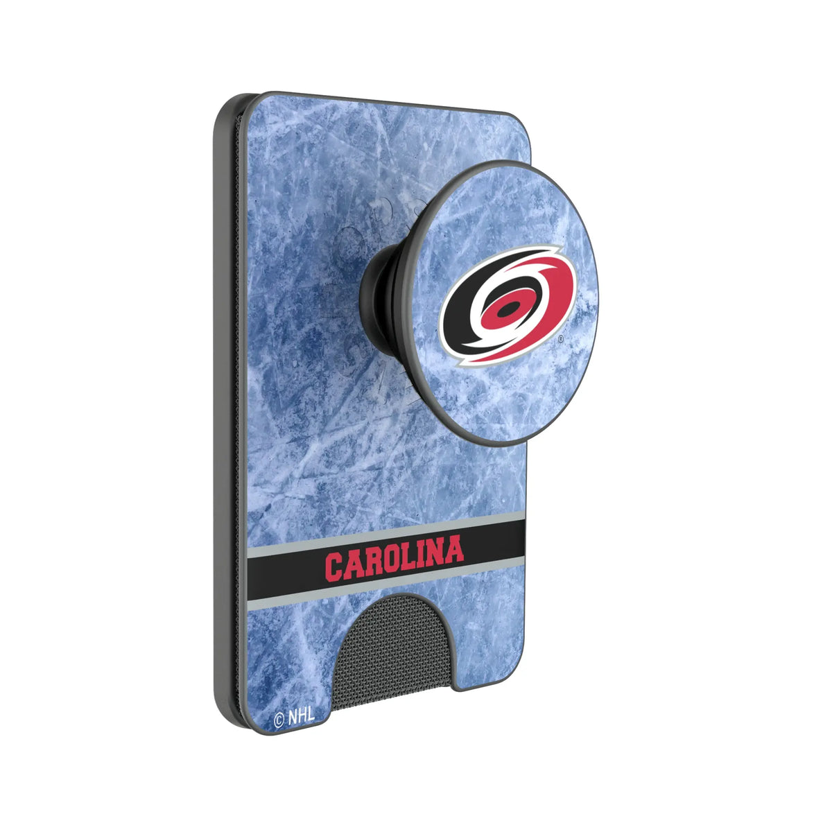Carolina Hurricanes Ice Wordmark PopSockets MagSafe-Compatible PopWallet+