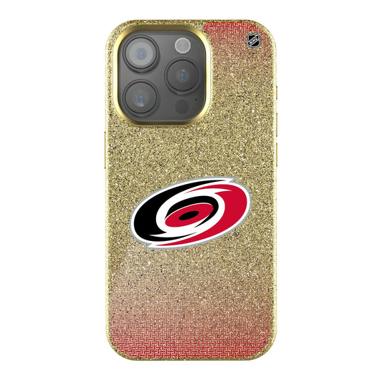 Carolina Hurricanes Linen Bling Phone Case for Apple iPhone