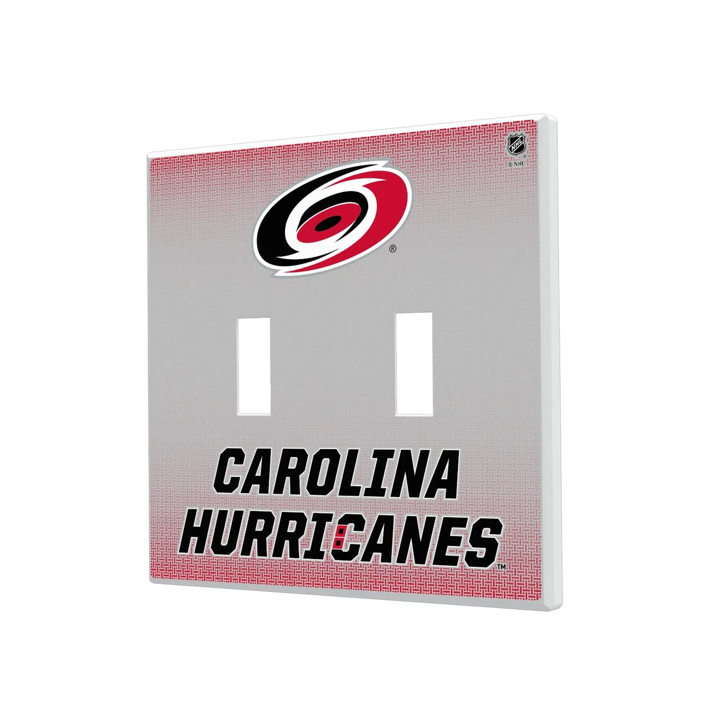 Carolina Hurricanes Linen Hidden-Screw Light Switch Plate