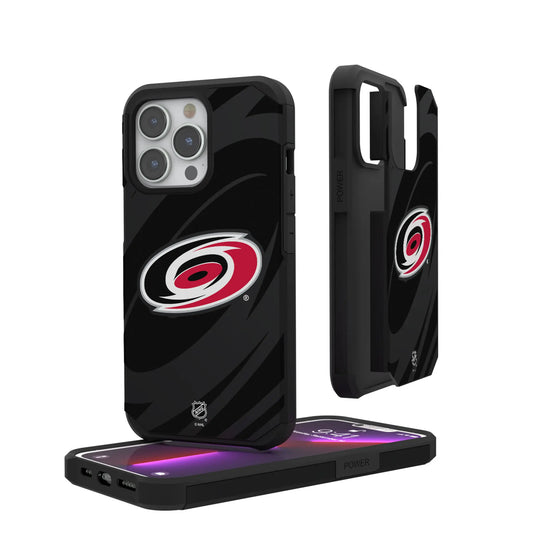 Carolina Hurricanes Monocolor Tilt Rugged Phone Case for Apple iPhone