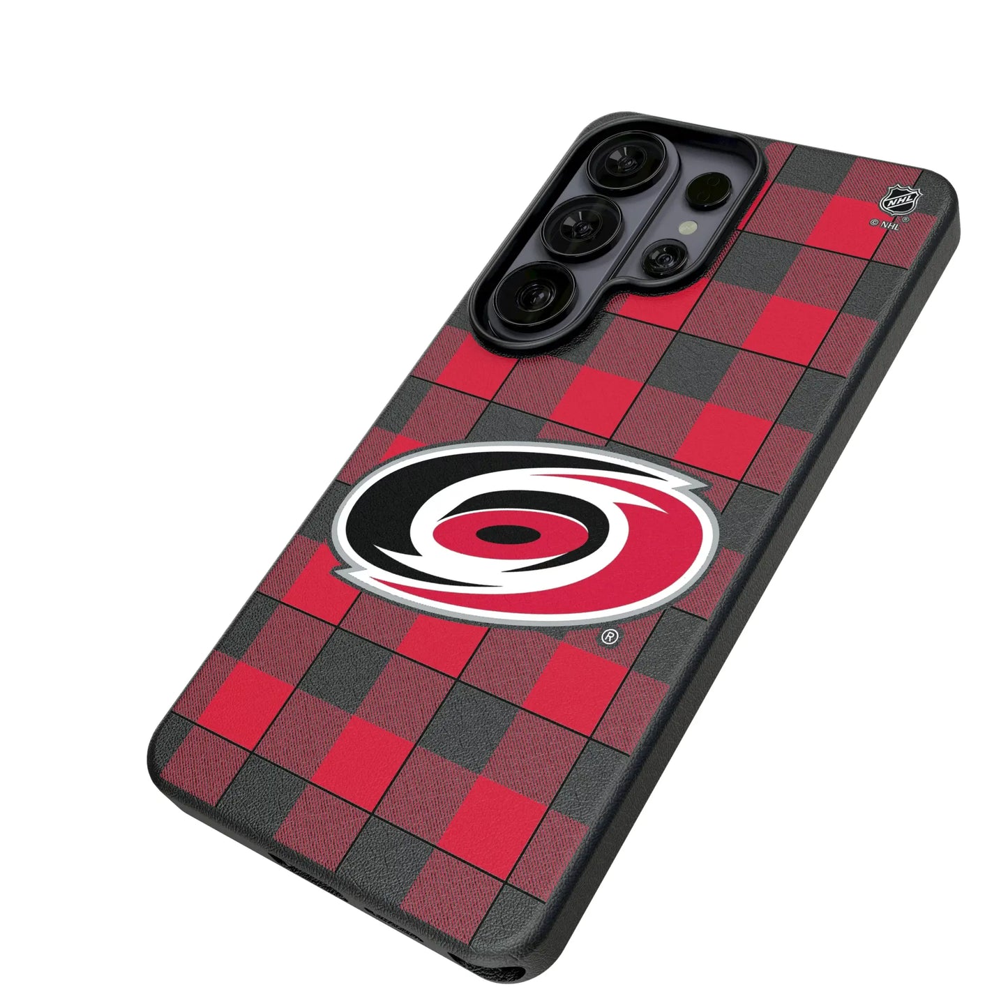 Carolina Hurricanes Plaid MagSafe Compatible Phone Case for Samsung Galaxy