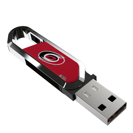Carolina Hurricanes Solid USB 64GB Clip Style Flash Drive
