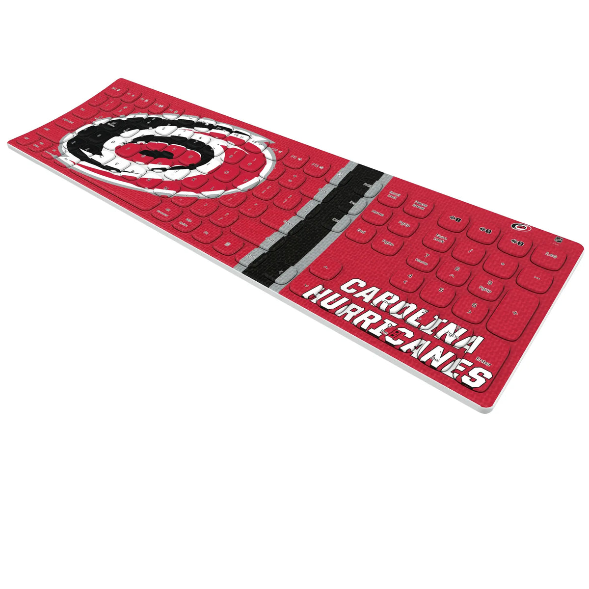 Carolina Hurricanes Stripe Curved Wireless Keyboard