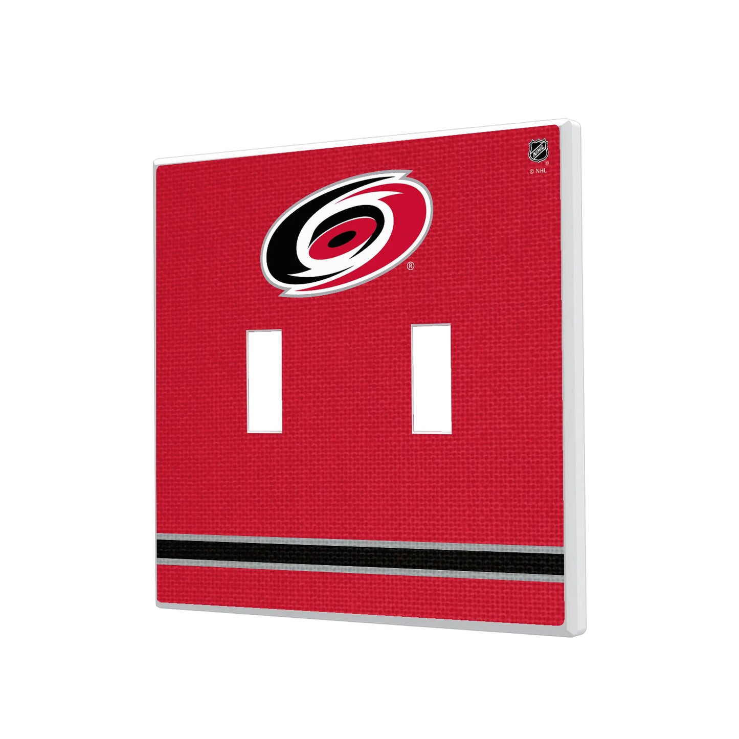 Carolina Hurricanes Stripe Hidden-Screw Light Switch Plate