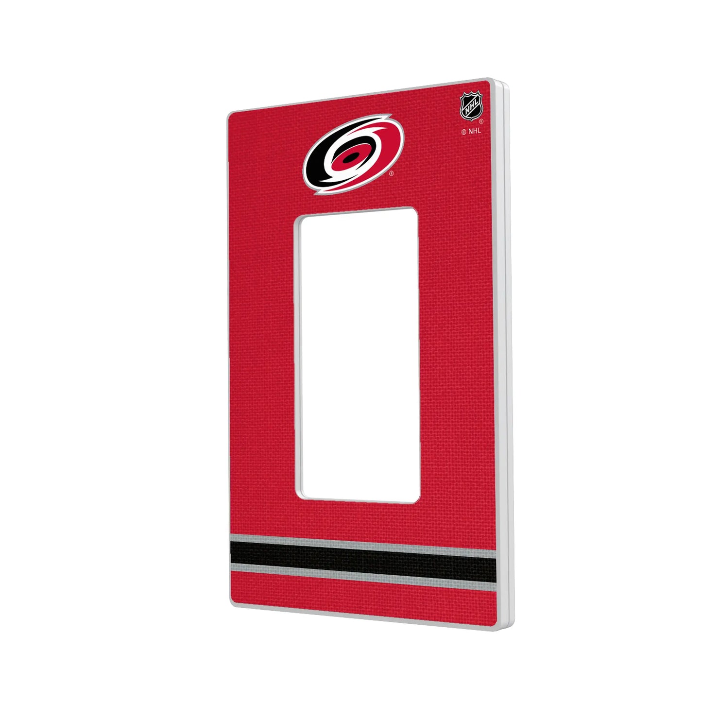 Carolina Hurricanes Stripe Hidden-Screw Light Switch Plate