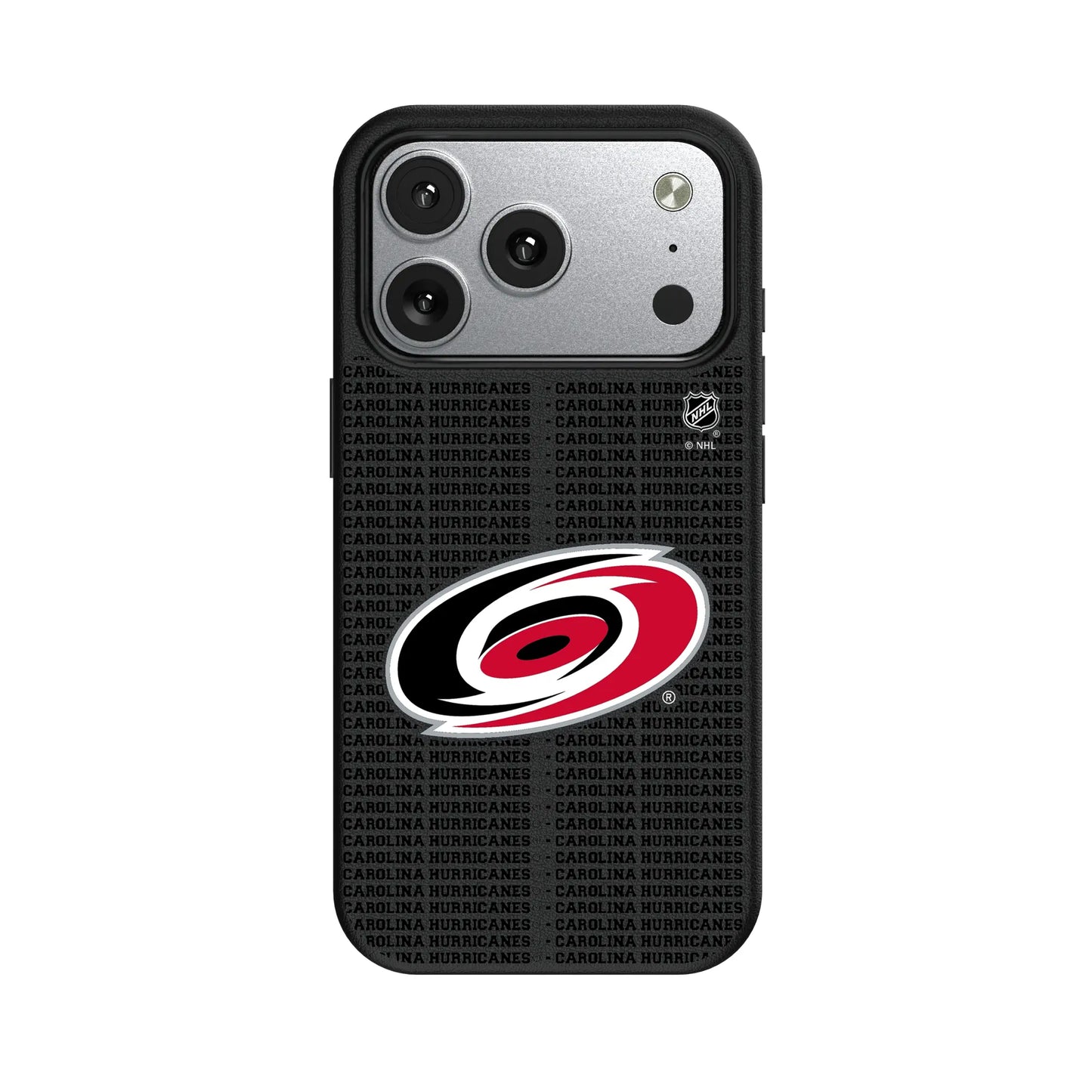 Carolina Hurricanes Text Backdrop MagSafe Compatible Phone Case for Apple iPhone