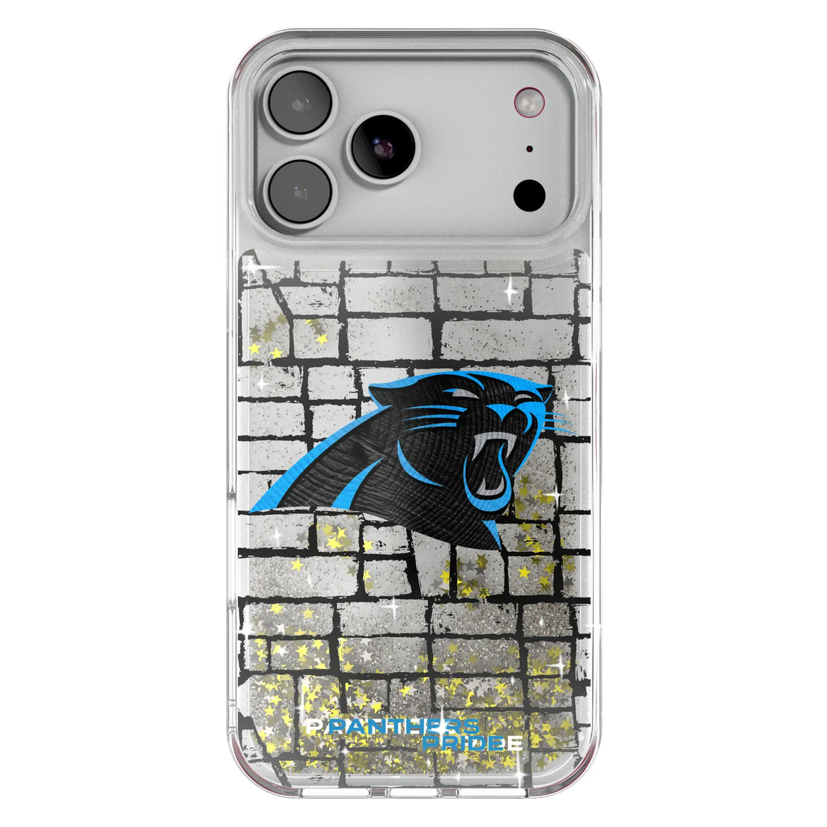 Carolina Panthers Brick Glitter Phone Case for Apple iPhone