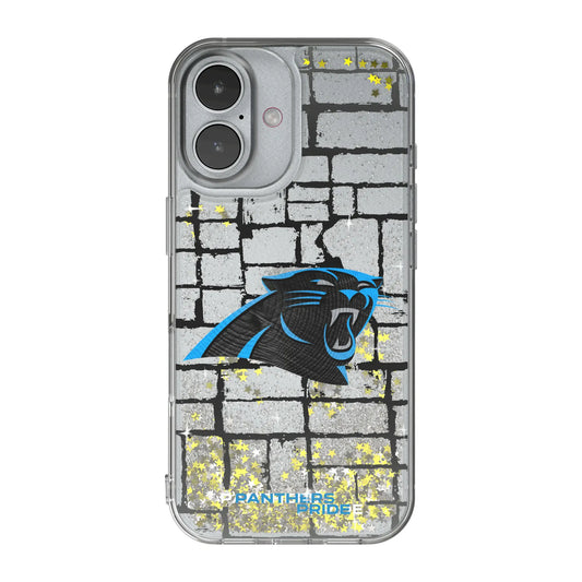 Carolina Panthers Brick Glitter Phone Case for Apple iPhone