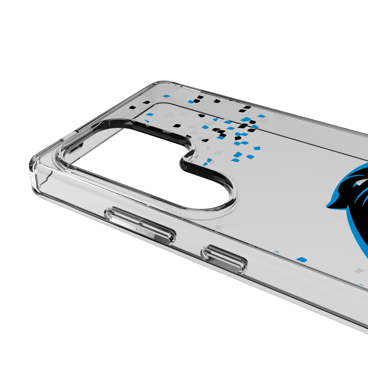 Carolina Panthers Confetti Clear Phone Case for Samsung Galaxy