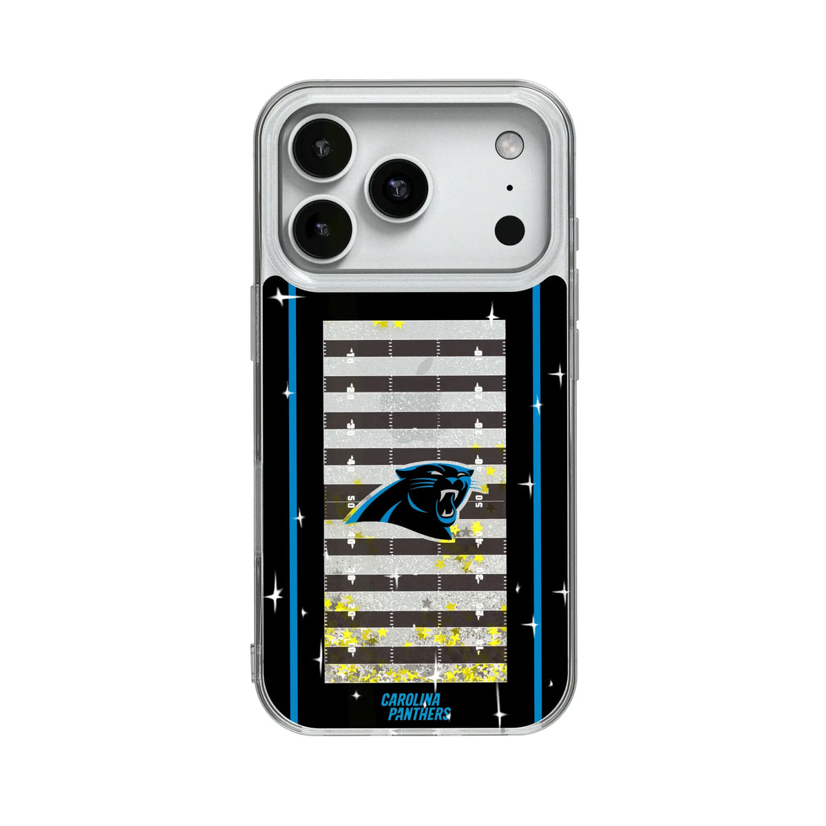 Carolina Panthers Field Glitter Phone Case for Apple iPhone