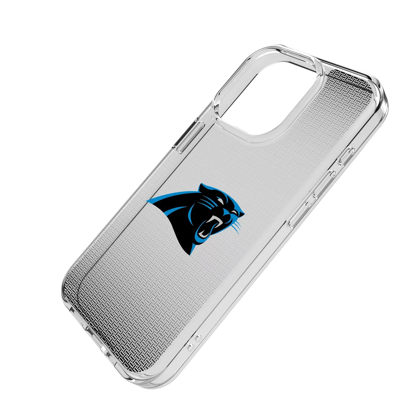 Carolina Panthers Linen Clear Phone Case for Apple iPhone