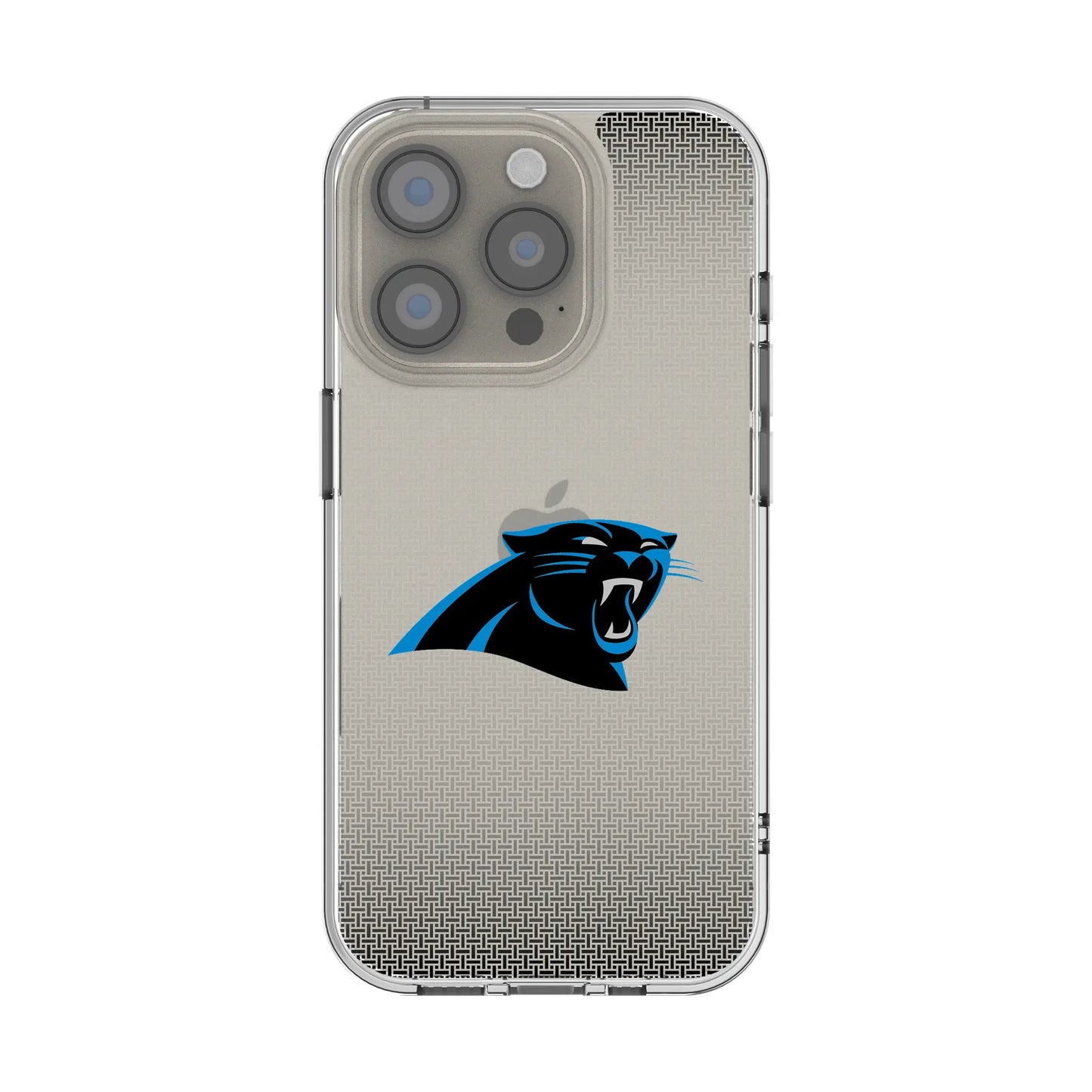 Carolina Panthers Linen Clear Phone Case for Apple iPhone