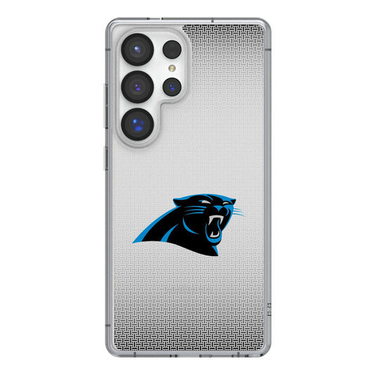 Carolina Panthers Linen Clear Phone Case for Samsung Galaxy